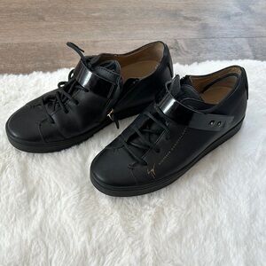 Giuseppe Zanotti Black Leather Shoes